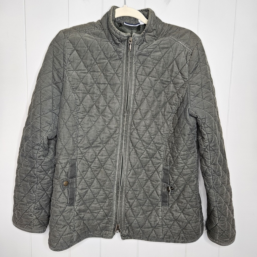 Croft & Barrow Quilted Jacket Cover Up Size Medium